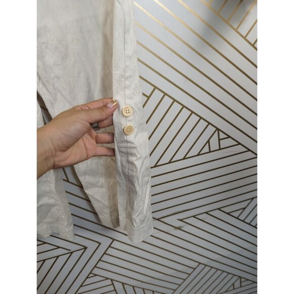 BCBGMAXAZRIA Women's Y2k Vtg Cropped Capri Tan Beige Pants Tie Waist Size 6 - Picture 7 of 9